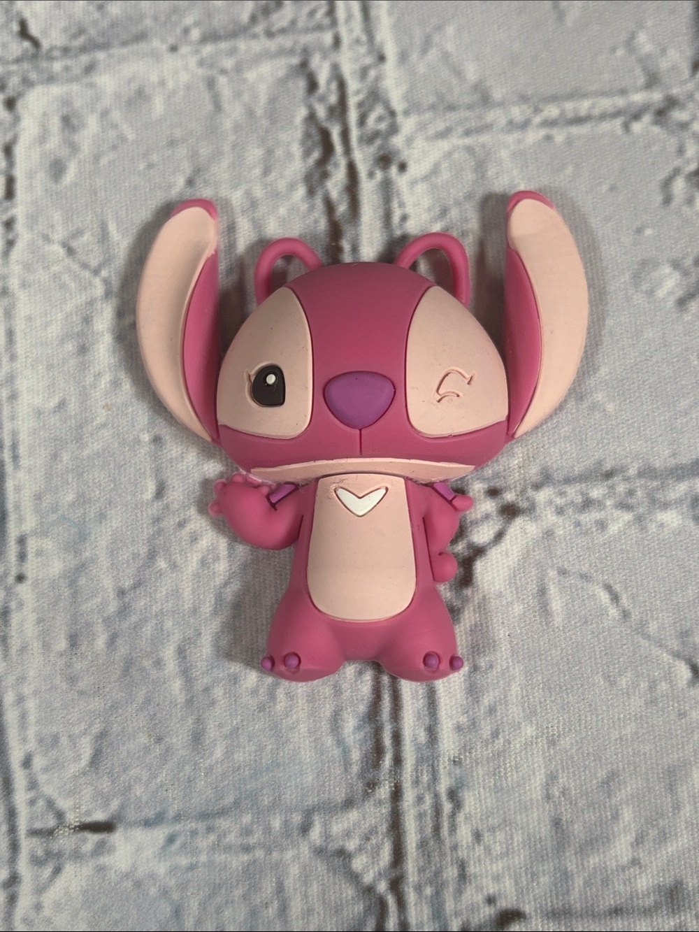 Lilo & Stitch Disney Angel 3D Foam Magnet Pink NEW